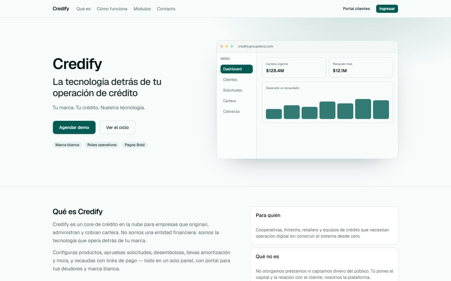 Portada de Credify